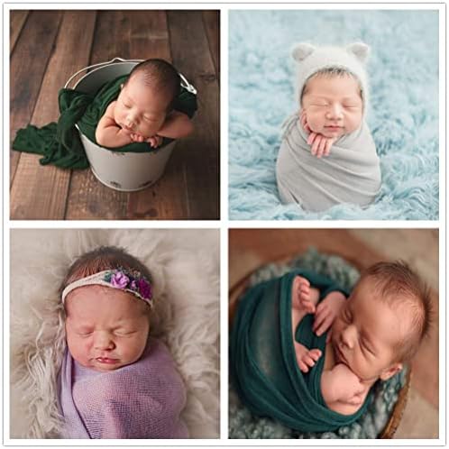 Recém -nascidos Baby Photo Props Blanket Stretch Tnrap para meninos Meninas fotografias