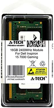 Módulo A-Tech de 16 GB para Dell Inspiron 15 7000 Laptop para jogos e notebook DDR4 2400MHz Memória RAM