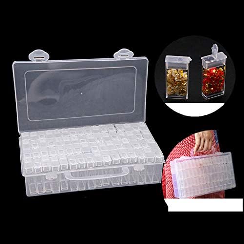 Caixa de grade de caixa de caixa vefsu Caixa de jóias de armazenamento de caixa transparente Caixa de vidro Diy Vidro Display Caixas