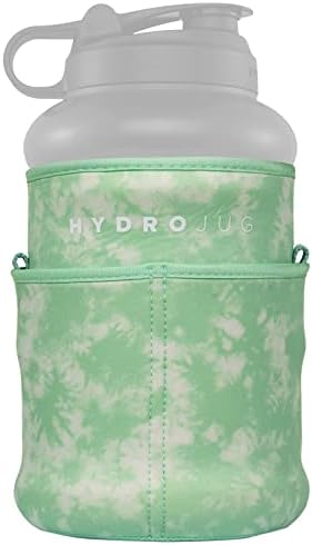 Garrafa de água de meio galão hidrojug 73oz - jarro reutilizável e reutilizável com alça de transporte - garantia à prova de