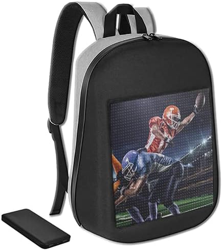 Mochila luminosa - LED Backpack LED Multi -Media Up para escola, faculdade ou marketing - resistente à água e inclui bateria e