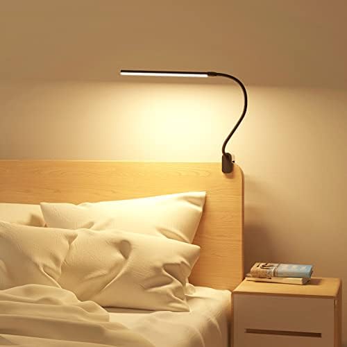 Clipe de lepro na lâmpada de mesa LED LEITA LIMPELAÇÃO LUMP DE CLAMP USB com 3 modos de cores 10 brilho, luz ajustável
