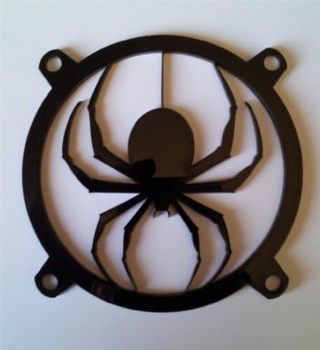 Design de laser inspirado cair personalizado Spider Computer Fan Grill 92mm