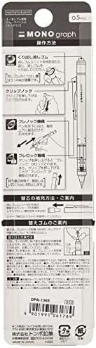 Lápis mecânicos da tombow, cor pastel monografia 0,5 mm, Sakura Pink