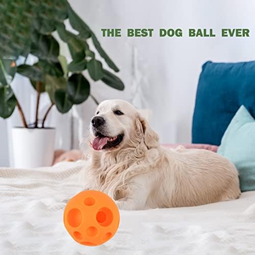 Evan Dog Toy Balls, 5 polegadas Treat Ball Compolho Distribuindo brinquedos complicados divertidos interativos Dispensador de brinquedos