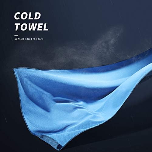 Yumuo Sport Toalha gelada, toalha de resfriamento Microfiber toalha respirável pescoço frio resfriamento instantâneo para