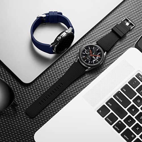 LEROBO [2 pacote] Compatível para Samsung Galaxy Watch 3 Band 45mm/Galaxy Watch Bands 46mm/22mm Smart Watch Band Band Silicone Gear