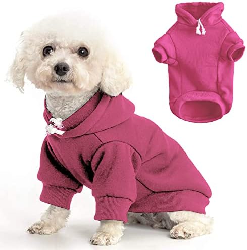 Cnarery Dog Hoodie Roupas de animais de estimação, suéter macio e quente de cachorro com coleira, casaco de inverno de cachorro,