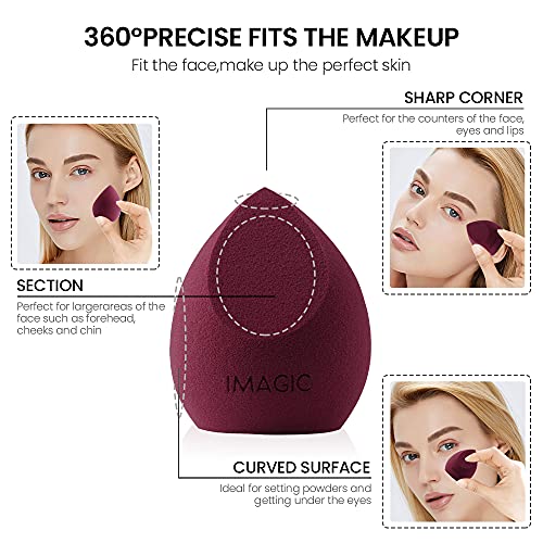 10 PCs Makeup Sponge Conjunto de maquiagem não-Latex Misturando a beleza esponjas Aplicador de cosméticos Puff Phuge Falling