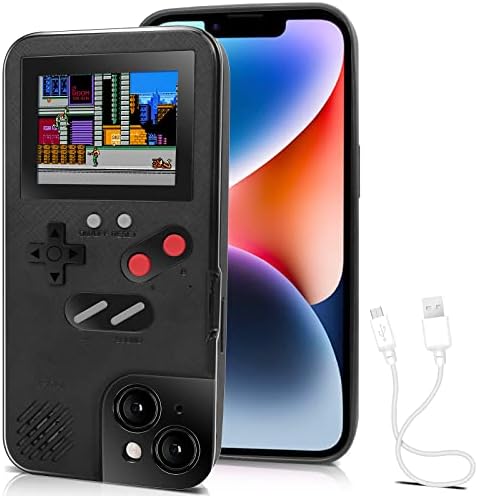 Case Chu9 Gameboy para iPhone 6/6s/7/8/se 2020, capa de telefone do console de jogo com 168 jogos internos, proteja seu telefone