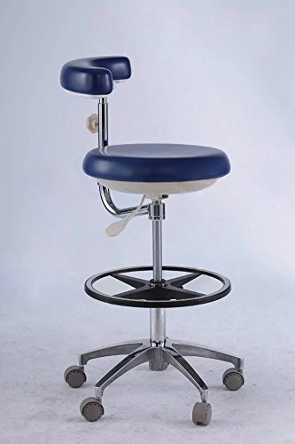 Afrodite Dental Assistant Stool Nursion Cadeira Altura ajustável com ARM ARMEST PU CEAR