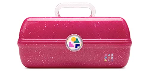 CABOODLES ON-THE-BOUN GIRL-SHOTING STAR | Organizador de cosméticos, caixa de maquiagem e acessório, brilho rosa profundo