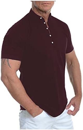 Camisas de vestido masculino de verão cor de fato de cor smia tampas de verão curto fit mandarin mass mass de manga masculina vestido