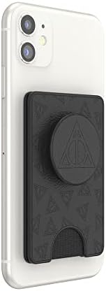 Popsockets Phone Cartet com aderência de telefone em expansão, suporte para cartão de telefone, Harry Potter - Relíquias da Morte