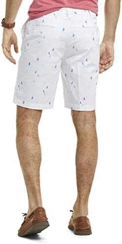 Izod Men's Saltwater Stretch 9,5 Chino impressa shorts