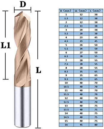 Broca de broca de rieue exercícios de carboneto sólido revestidos para centros de usinagem CNC exercícios de carboneto de carboneto 1.0-20mm de metalworking