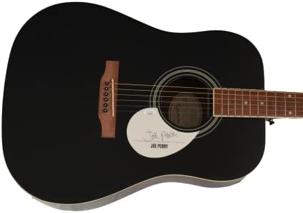 Joe Perry assinou autógrafo em tamanho grande Gibson Epiphone Guitar Guitar w/ James Spence Autenticação JSA Coa - Aerosmith com Steven