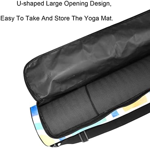 Laiyuhua Yoga Mat Bag, Bolsa de ginástica de ioga com zíperes duplos para mulheres e homens - zíperes lisos, abertura grande