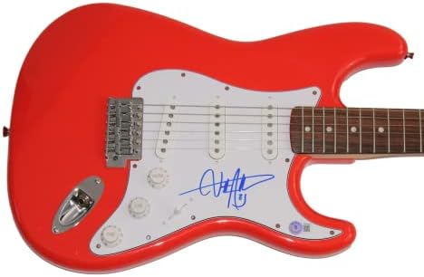 Billy Strings assinou autógrafos de tamanho real de stratocaster de stratocaster de guitarra elétrica com beckett autenticação