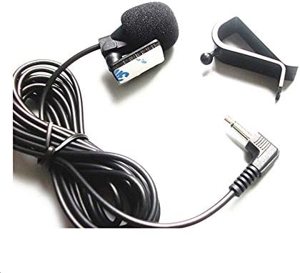 Microfone de carro Microfone estéreo 3,5 mm MONOGROMENTO Microfone Microfone compatível com o chefe Kenwood Corehan Power Acoustik JVC Sony Jensen Alpine Car Head Unit Bluetooth habilitado para áudio GPS DVD
