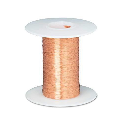 Fio de cobre nu, fio de barramento, 32 awg, 1000 'de comprimento, 0,0080 de diâmetro, natural
