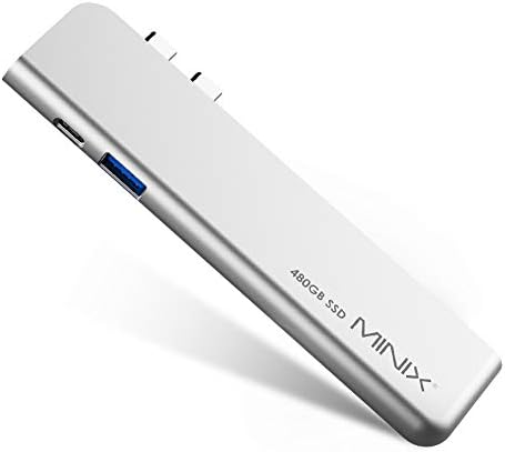 Minix Neo SD4 USB-C Multiporta de 480 GB de armazenamento SSD para Apple MacBook Air/Pro | Display 4K@60Hz | Thunderbolt