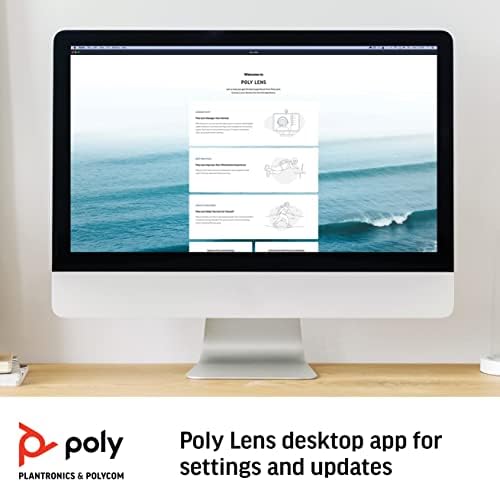 Poly - Sync 60 Smart Shopphone para salas de conferências - Conecte -se ao PC/Mac via cabo USB -A/USB -C combinado, smartphones via Bluetooth - trabalha com equipes, zoom e mais