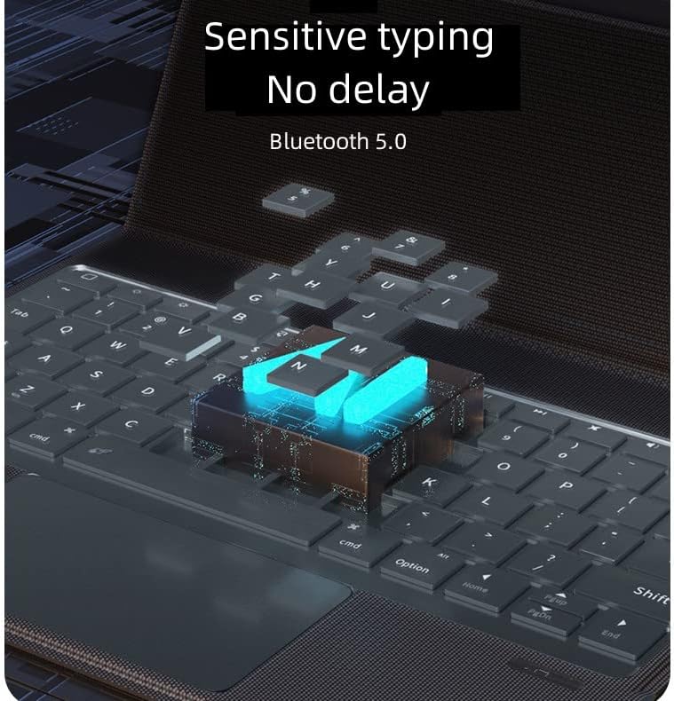 Tampa de proteção destacável magnética com teclado com touchpad precisão Touch Rastreing Pad para iPad Air 5 4 Pro 11