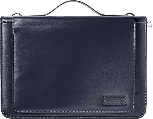 Broonel Blue Leather Laptop Messenger Case - Compatível com o laptop Lenovo Yoga C740 14