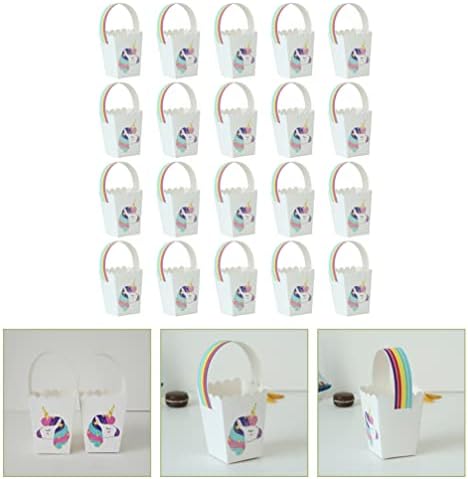 Jojofuny Bags Party Favor Caixas, capa de doces de desenhos animados para meninas infantis, caixa de pipoca, bolsa