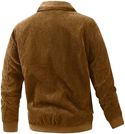Jaqueta Luvlc Corduroy, Zip Up Bomber Motorcycle Jacket Harm Tops, Solid Slim Fit Classic Outwear Outono Casacos de inverno