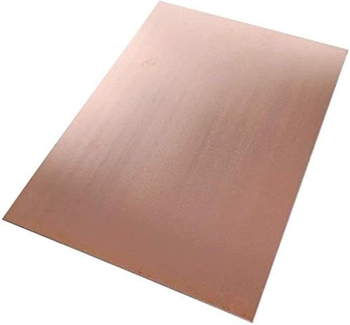 Placa de folha de metal de cobre de Yiwango 1,2 x 100 x 100 mm Corte de cobre placa de metal folhas de cobre