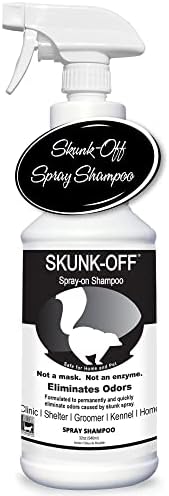 Skunk-off® Shampoo seguro para cabeça e face-Pronto para usar removedor de odor para gambá para cães, gatos, casa, carpete, carro