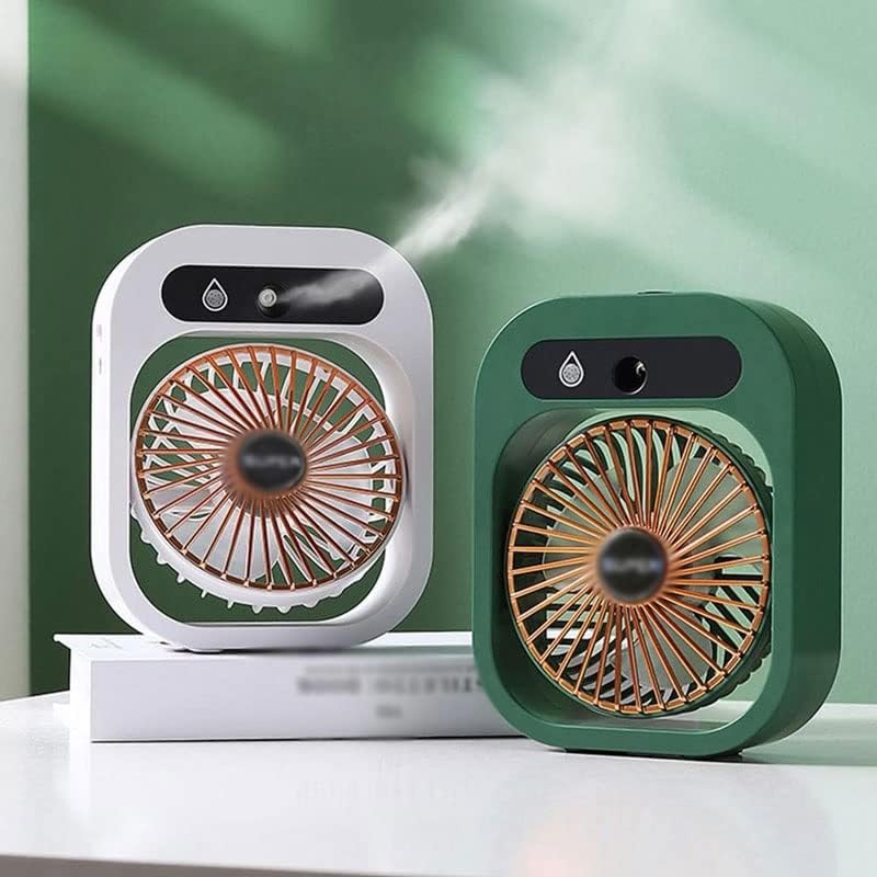 SDFGH Mini Fan de ar condicionado portátil umidificador Ventilador de ar condicionador de resfriador de ar para sala de casa elétrica USB recarregável