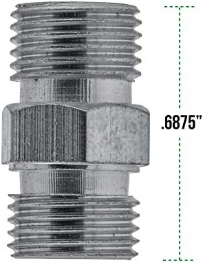 Marca mestre de airbrush 1/8 BSP Male a 1/8 BSP Male Conversão Adaptador de conversão Bico, conector para mangueiras