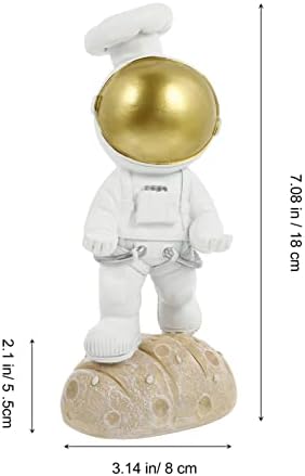 VICASKY 1PC WHITE STANS STANDS Feliz Astronautas Acessórios para estantes de estante de estatutações Estátua Spaceman