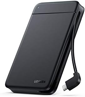 UGREEN USB C Gabinete do disco rígido USB 3.1 Gen 1 para SATA III 5Gbps para SSD e HDD de 2,5 polegadas de 9,5 mm