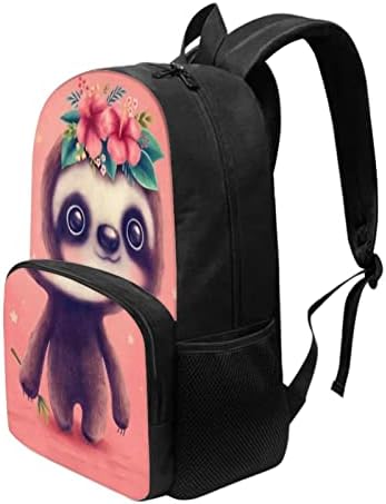 Doginthehole Backpack Backpack Girlpack Bolsa Escolar para Estudantes do ensino fundamental Rucksack de 17 polegadas Bolsa casual de mochilas para mulheres laptop escolar Caminhando Daypack College Bookbag Pink