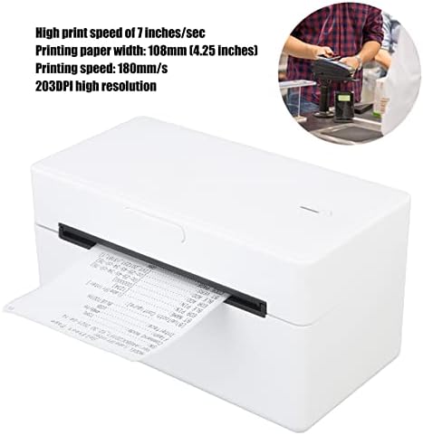 Impressora de etiqueta térmica, Easy Connect Rótulo Impressora 100240V 203DPI Desktop de alta resolução para escritórios de negócios