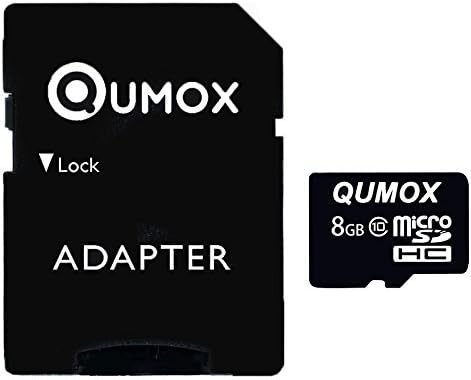 QUMOX 8GB 8 GB MICRO SD HC SDHC Flash Memory Card Class 10 TF
