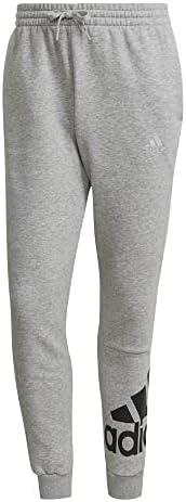 Essentials Men's Fleece diminuiu as calças de logotipo de manguito