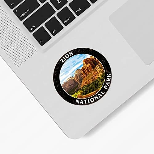Guangpat Zion National Park World Landmark Stickers Pack Pack Rustic Travel and alcaminista Decalques de 100 PCs Vinil adesivos