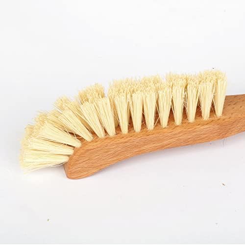 Redecker Ultra-Slim Bringue Brush com alça de madeira de faia e cerdas de Tampico, 12 polegadas, feitas na Alemanha