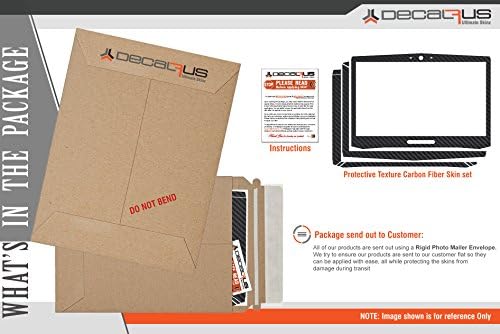 Decalrus - Decalque de proteção para Dell XPS 13 9343 9350 9360 Laptop Textura escura de textura escura de peles de