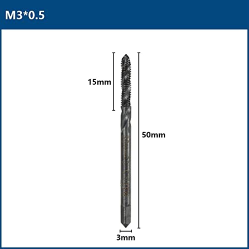 Thread Tap M3 m4 m5 m6 m8 m10 Máquina de espiral métrica TAP Ferramenta de rosqueamento métrico Nitreto revestido de parafuso Torneira Bit 1pcs