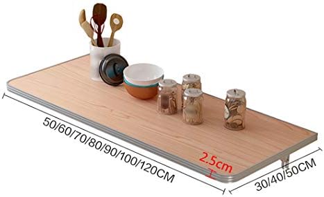 Syth dobrável na parede de folhas de folhas caseiras, suporte de aço inoxidável, mesa de cozinha de cozinha flutuante, para estudo