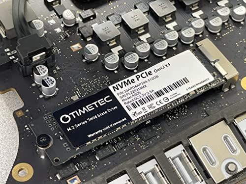 Timetec 512GB Mac SSD NVME PCIE Gen3x4 3D NAND TLC LEIA até 2.000 MB/S compatíveis com Apple MacBook Air, MacBook Pro, IMAC, Mac Pro, Mac mini