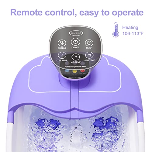 Massageador de banho de spa do pé do cronômetro com bolhas de calor e massagem e jatos, banheira de spa de pedicure para