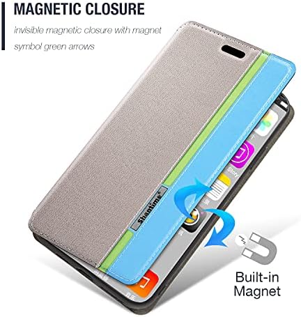 Shantime para o caso Huawei Honor X6s, Moda Multicolor Magnetic Feching Leather Flip Caso Caso com titular de cartas para Huawei Honor