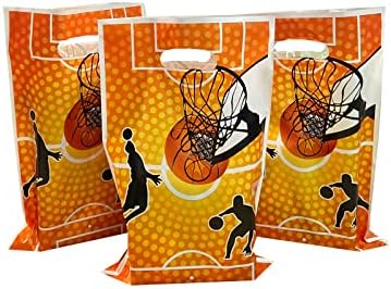 50pcs Basketball Treat Sacos de doces Basquete Bolsas de gootie Favorias Bolsa de basquete Sacos de presente para crianças de